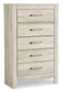 Bellaby  Platform Bed With 2 Storage Drawers With Mirrored Dresser, Chest And 2 Nightstands