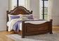 Lavinton Queen Poster Bed with Mirrored Dresser, Chest and 2 Nightstands