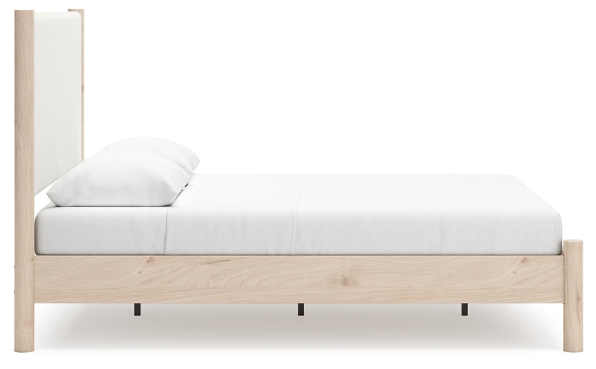 Cadmori  Upholstered Panel Bed