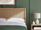 Cielden Queen Panel Headboard with Mirrored Dresser, Chest and 2 Nightstands
