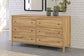 Bermacy Queen Panel Headboard with Dresser, Chest and Nightstand