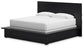 Londer King Panel Bed with Mirrored Dresser and 2 Nightstands