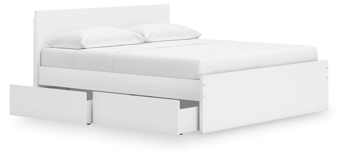 Onita King Panel Platform Bed with Storage