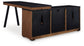 Kallari Credenza with Desk Return