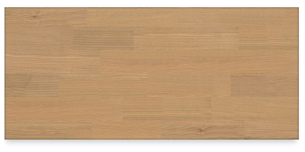 Ashbryn King Panel Storage Bed with Mirrored Dresser, Chest and Nightstand