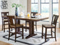 Rylandeen Counter Height Dining Table and 4 Barstools