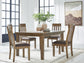 Urbinforte Dining Table and 4 Chairs