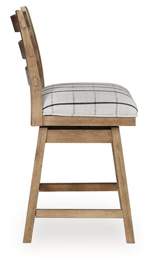 Ridgester UPH Swivel Barstool (2/CN)