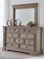 Blairhurst Queen Panel Bed, Dresser, Mirror, Chest and Nightstand