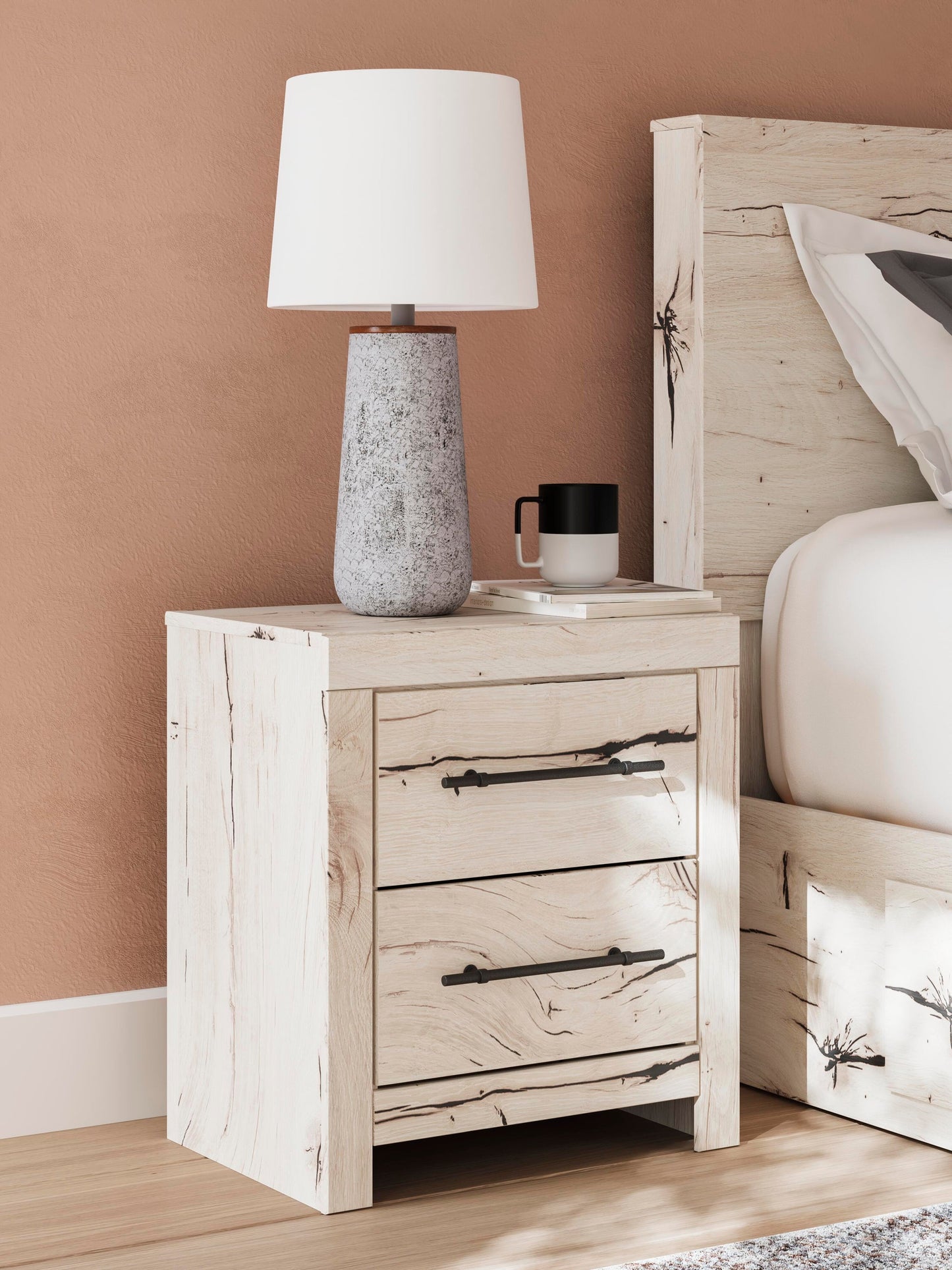 Lawroy Full Panel Bed, Dresser, Mirror, Chest and Nightstand