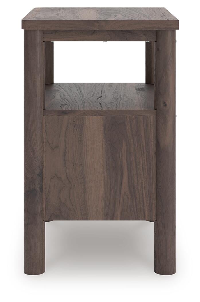 Pamytta King Upholstered Panel Bed, Dresser, Mirror, Chest and Nightstand