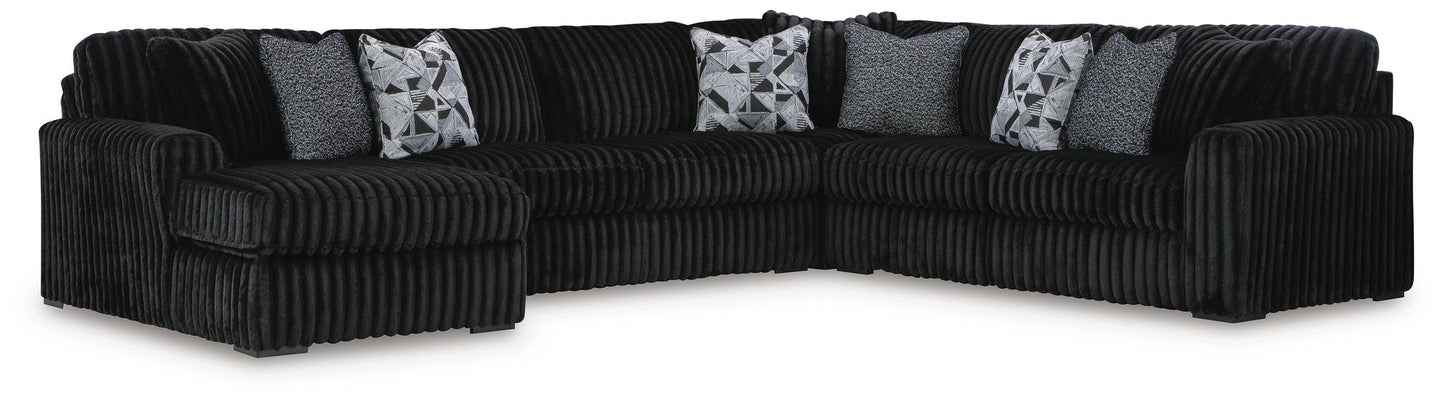 Midnight-Madness 6-Piece Sectional with Chaise