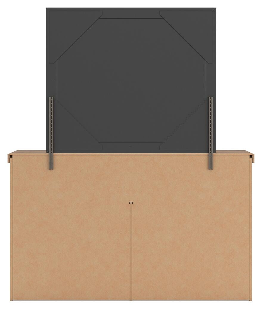 Savonport Queen Panel Bed with Storage, Dresser, Mirror, Chest and Nightstand