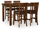 Ralene Counter Height Dining Table and 4 Barstools