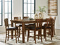 Ralene Counter Height Dining Table and 6 Barstools