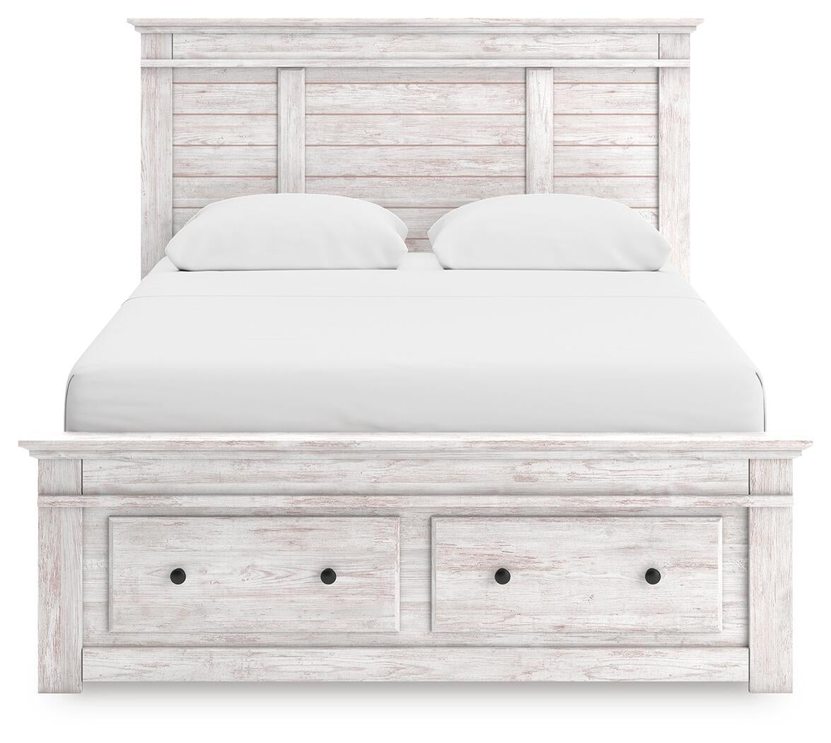 Makidern Queen Panel Storage Bed