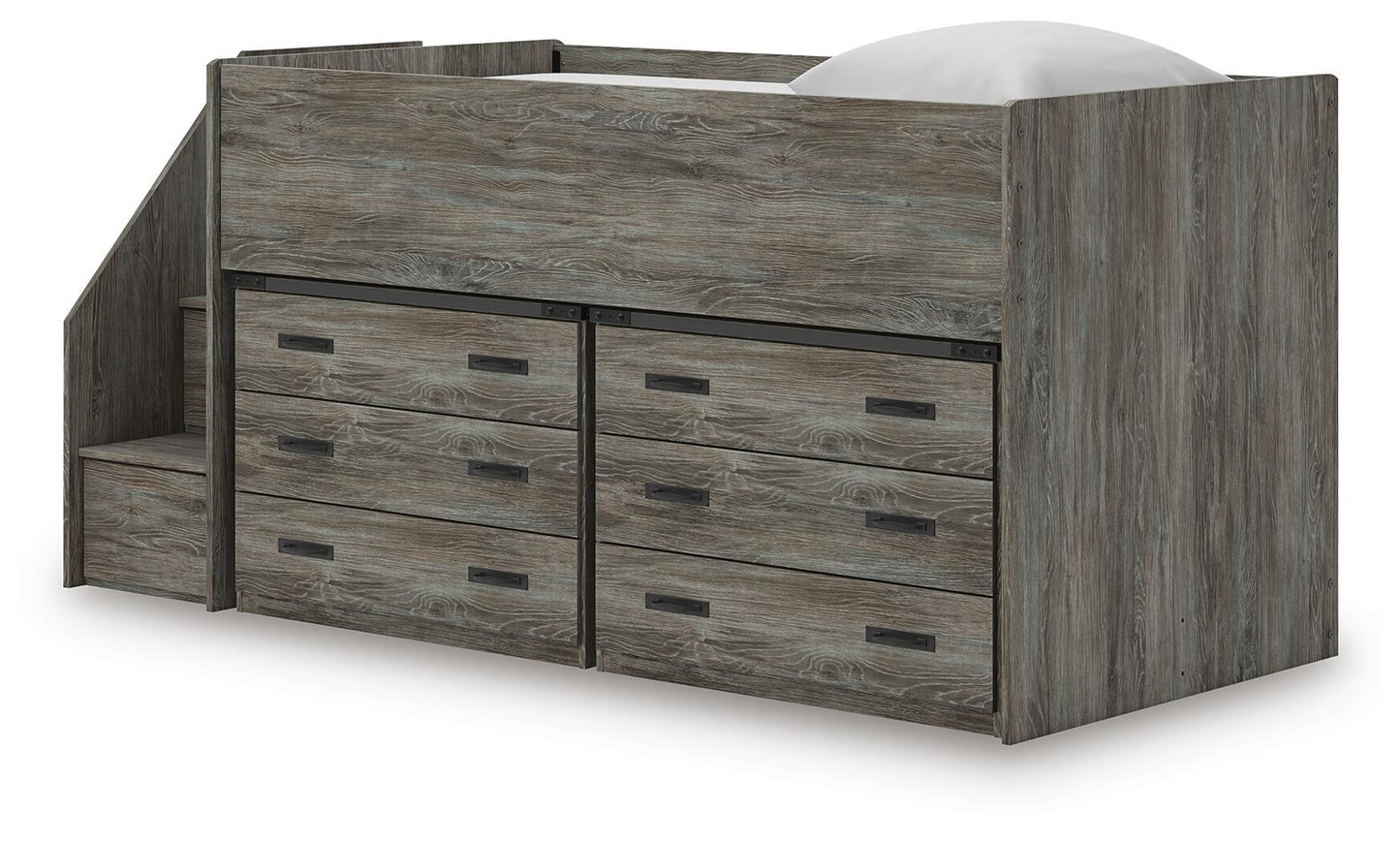 Frandern Twin Loft Bed with Drawer Storage