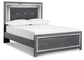 Lodanna King Panel Bed with Mirrored Dresser, Chest and 2 Nightstands