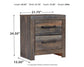 Drystan Full Bookcase Bed with Mirrored Dresser, Chest and Nightstand