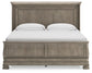 Lexorne California King Sleigh Bed with Mirrored Dresser, Chest and 2 Nightstands