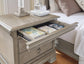 Lexorne California King Sleigh Bed with Mirrored Dresser, Chest and 2 Nightstands
