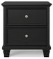 Lanolee Twin Panel Bed with Mirrored Dresser and 2 Nightstands
